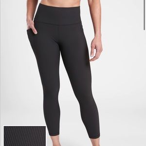 Athleta Salutation Stash Pocket II Rib 7/8 Leggings